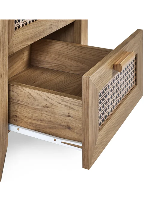 Julian Bowen Brown Sydney 2 Drawer Bedside (55 x 50 x 41cm) - No Size Image 5