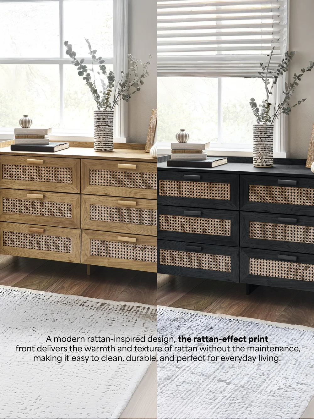 Julian Bowen Brown Sydney 6 Drawer Wide Chest (75 x 120 x 41cm) - No Size Image 2