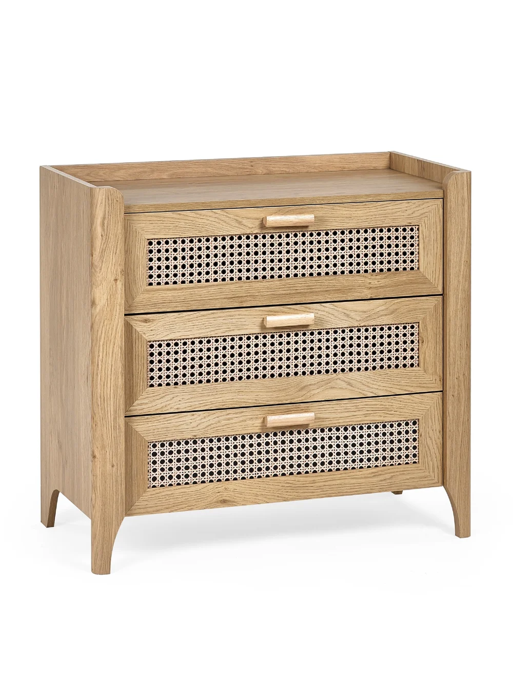Julian Bowen Brown Sydney 3 Drawer Chest (75 x 80 x 41cm) - No Size Image 3