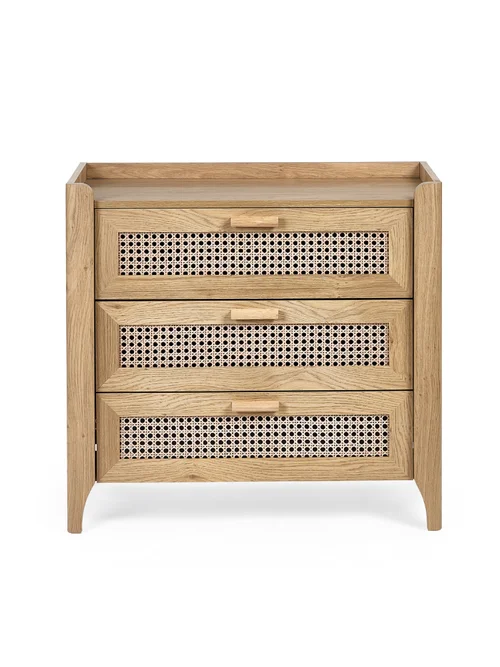 Julian Bowen Brown Sydney 3 Drawer Chest (75 x 80 x 41cm) - No Size Image 4