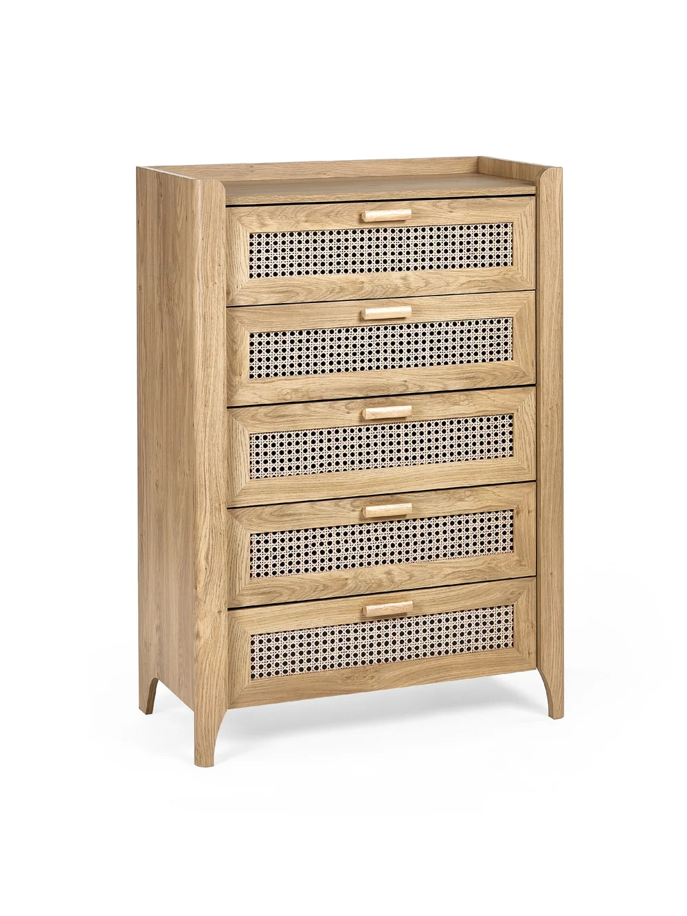 Julian Bowen Brown Sydney 5 Drawer Chest (120 x 80 x 41cm) - No Size Image 3