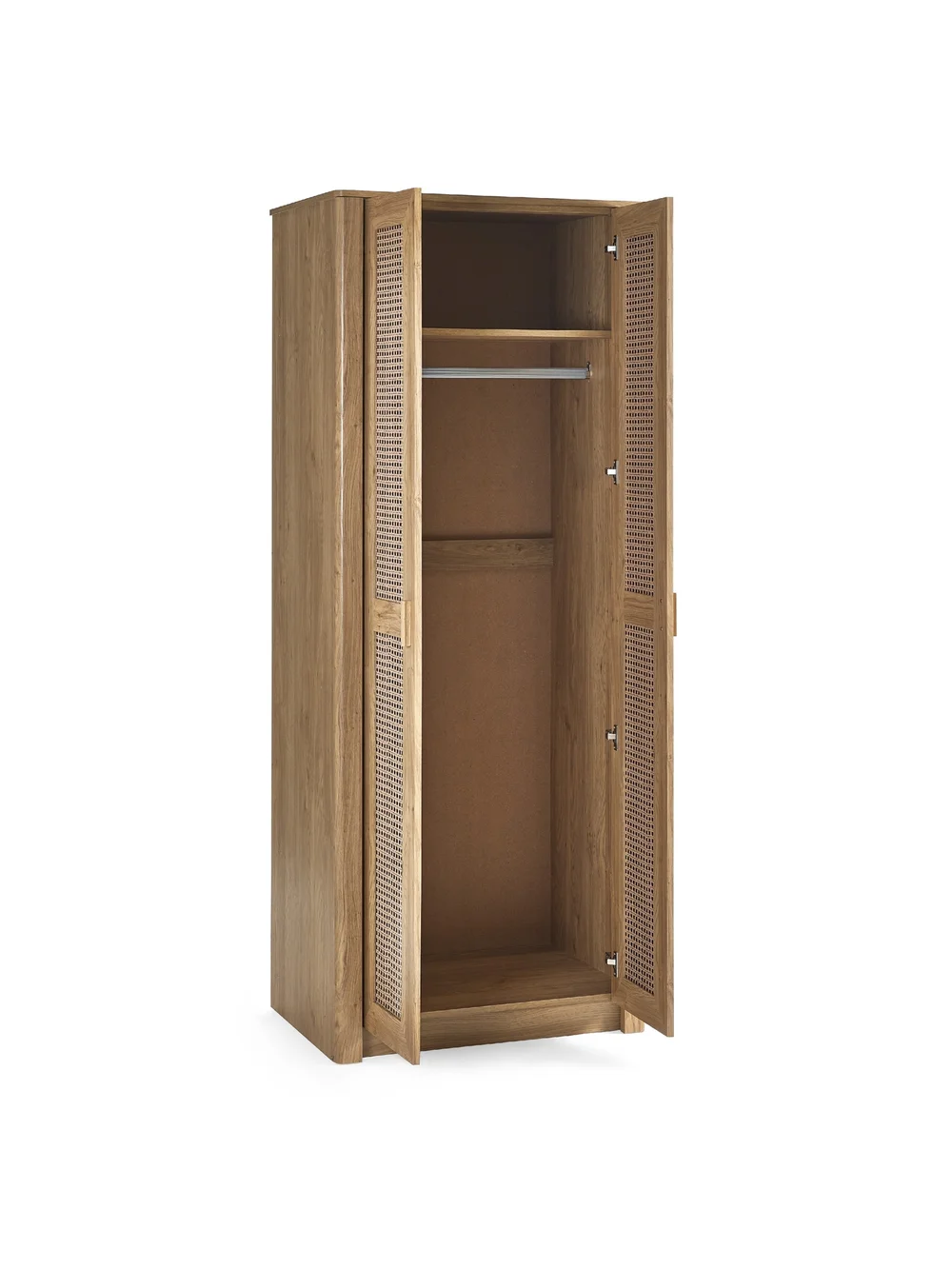 Julian Bowen Brown Sydney 2 Door Wardrobe (202 x 88 x 55cm) - No Size Image 5