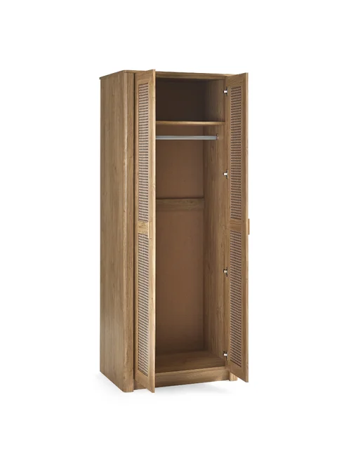Julian Bowen Brown Sydney 2 Door Wardrobe (202 x 88 x 55cm) - No Size Image 5