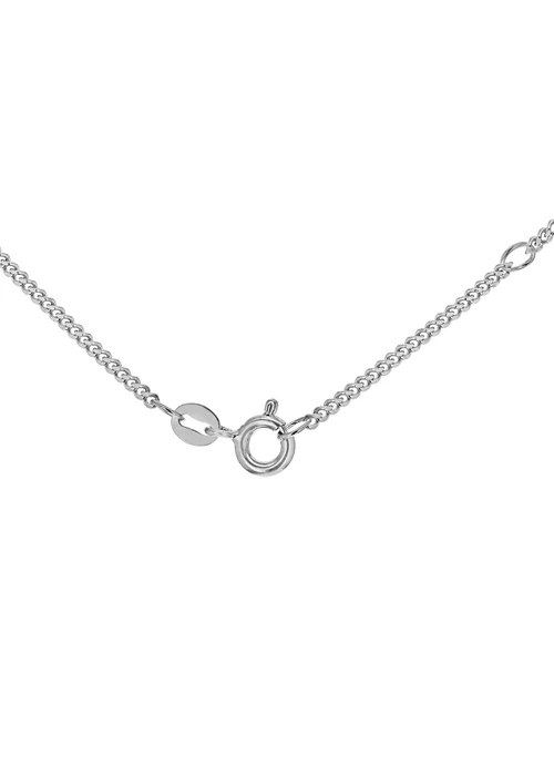 Golden Moments Sterling Silver Plain Cross Pendant - One Size Image 3