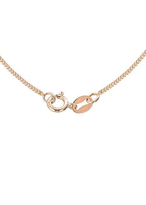 Golden Moments Rose Gold Plated CZ Halo Necklace - One Size Image 2
