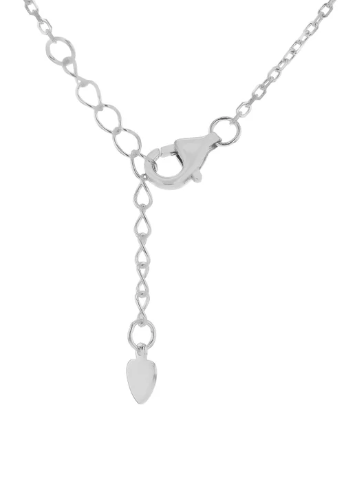 Golden Moments Sterling Silver Star with CZ Necklace - One Size Image 2