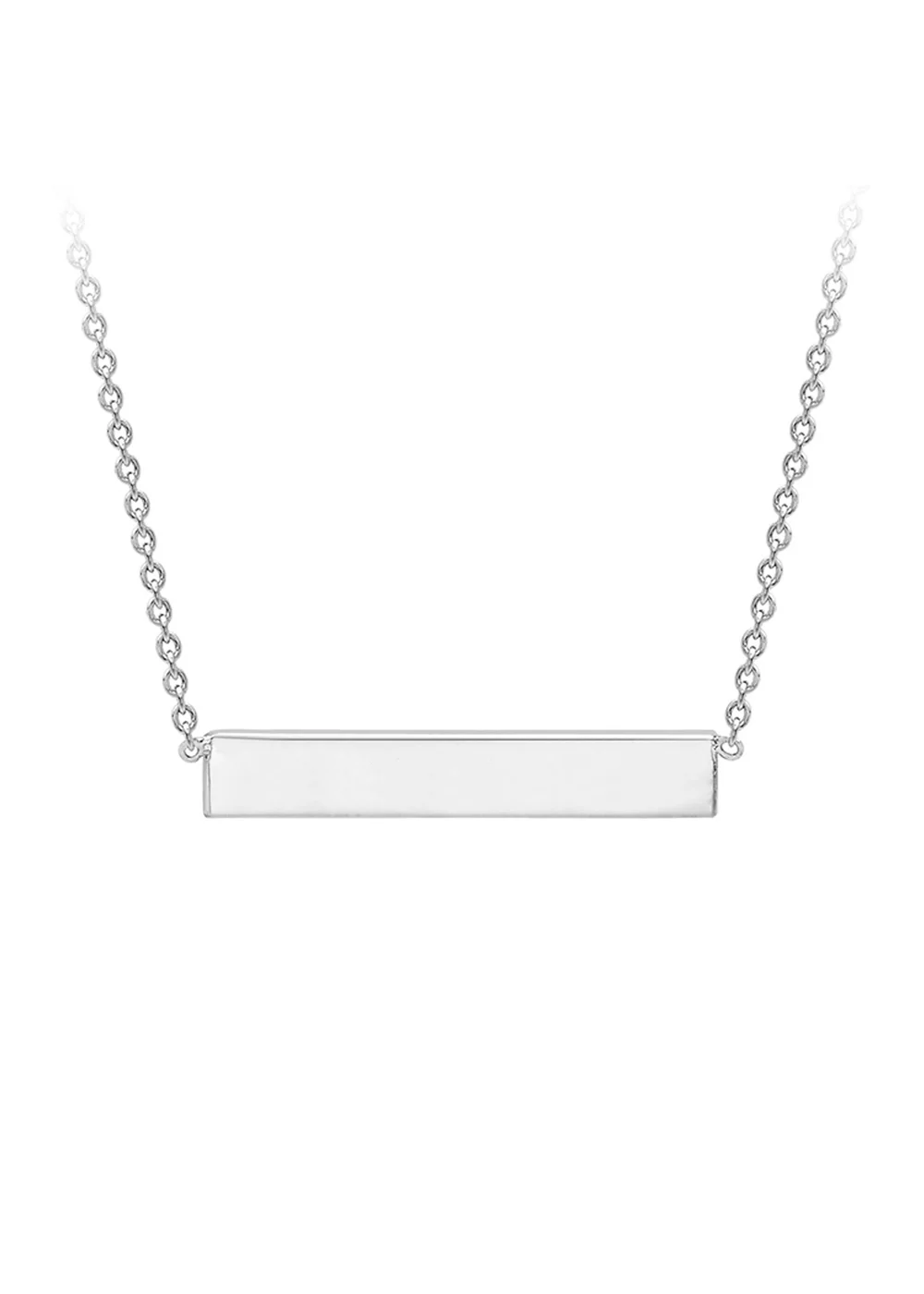 Golden Moments Sterling Silver Horizontal-Bar Necklace - One Size Image 1