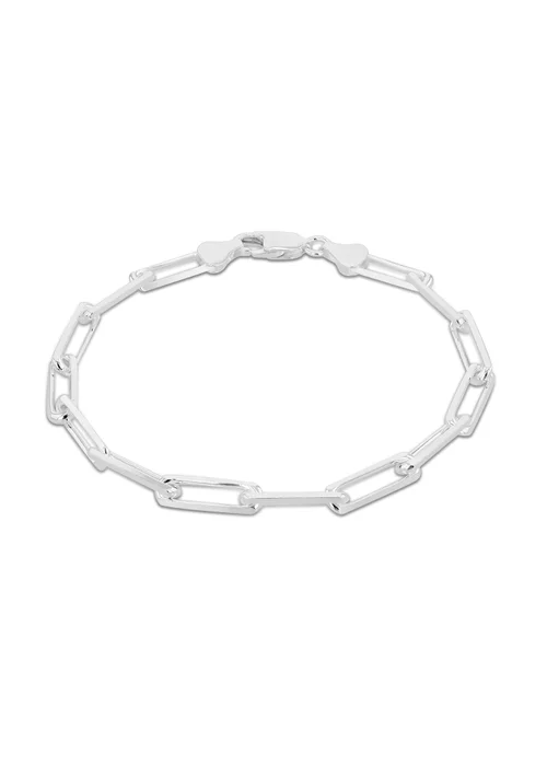 Golden Moments Sterling Silver Faceted Paper Bracelet - One Size Image 1