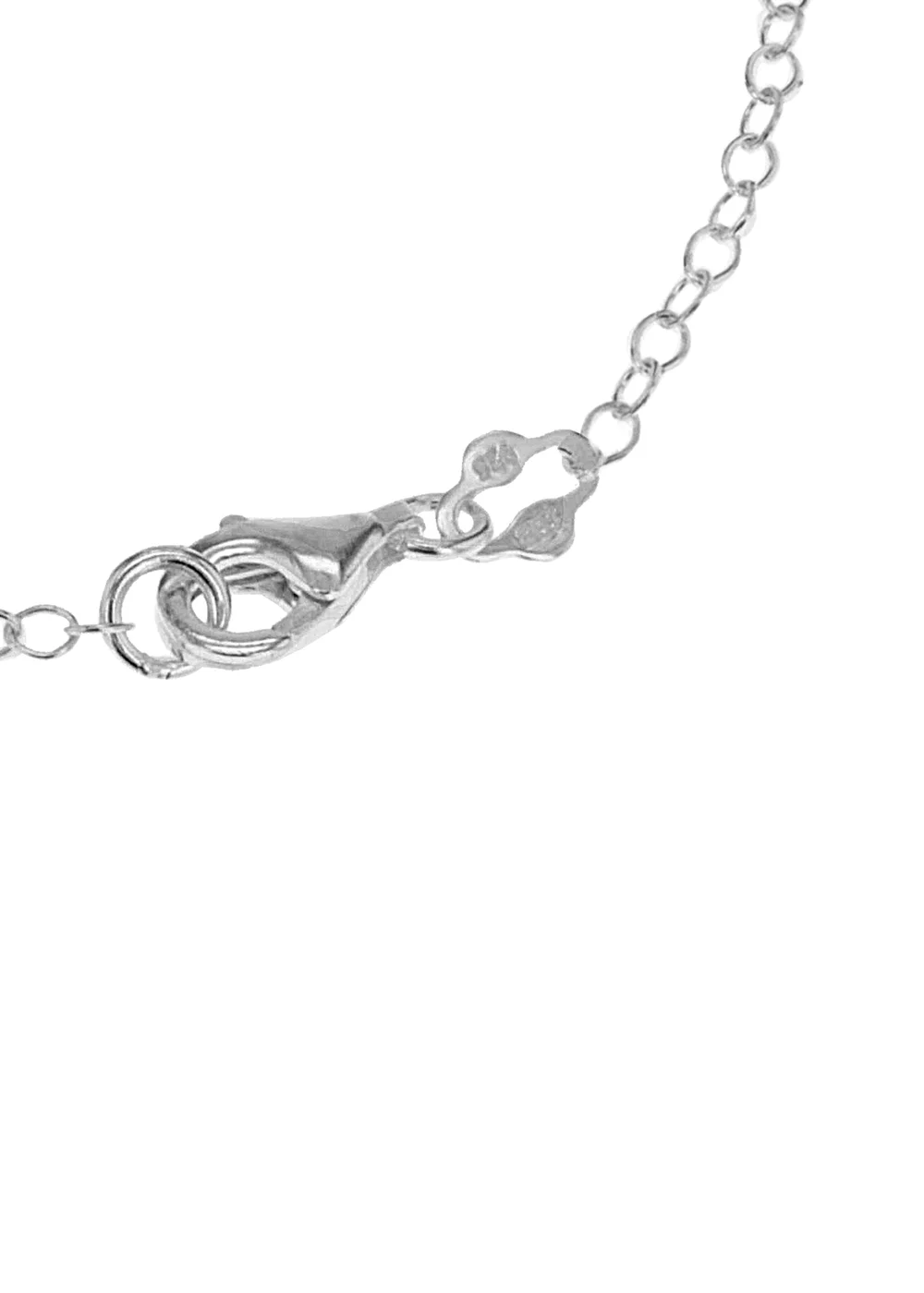 Golden Moments Sterling Silver CZ Heart Bracelet - One Size Image 2