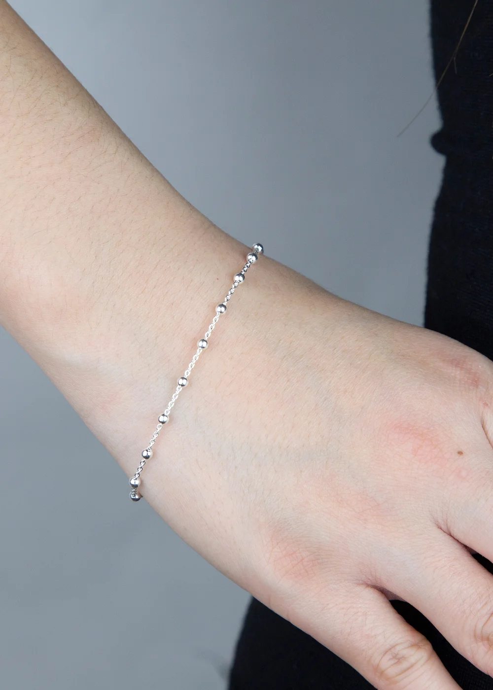 Golden Moments Sterling Silver Ball Bracelet - One Size Image 3