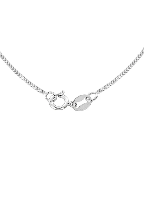 Golden Moments Sterling Silver CZ Open Heart Necklace - One Size Image 2