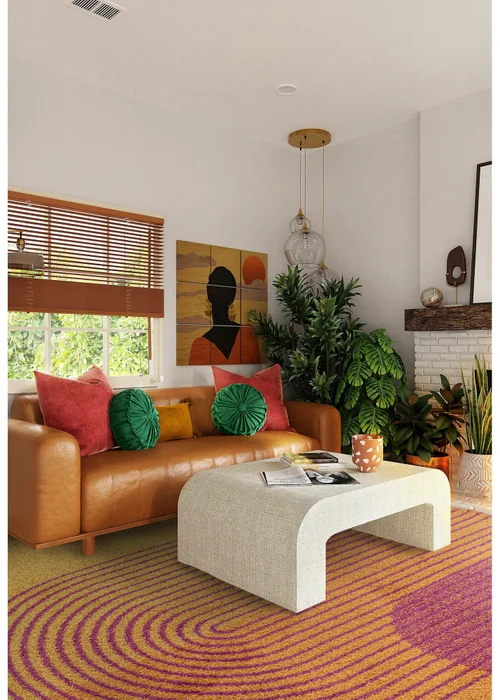 Asiatic Muse Orange Retro Rug - 80 x 150 Image 1