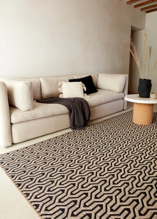Asiatic Global Black Lattice Rug - 120 x 170 Image 1