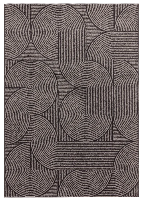 Asiatic Muse Grey/Black Swirl Rug - 80 x 150 Image 1