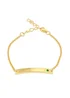 Golden Moments Gold Plated ID Bar May Birthstone CZ Bracelet - One Size Image 1