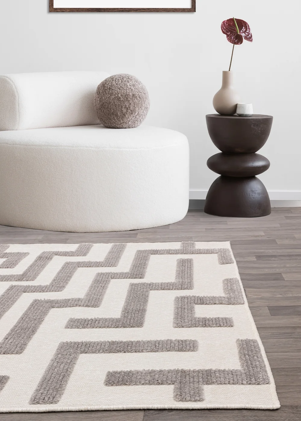 Asiatic Freja Cove Grey Rug - 80 x 150 Image 1
