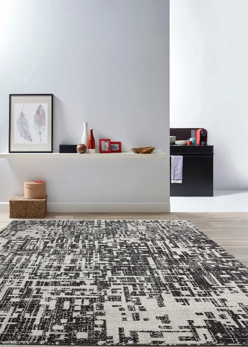 Asiatic Abstract Charcoal Rug - 80 x 150 Image 2