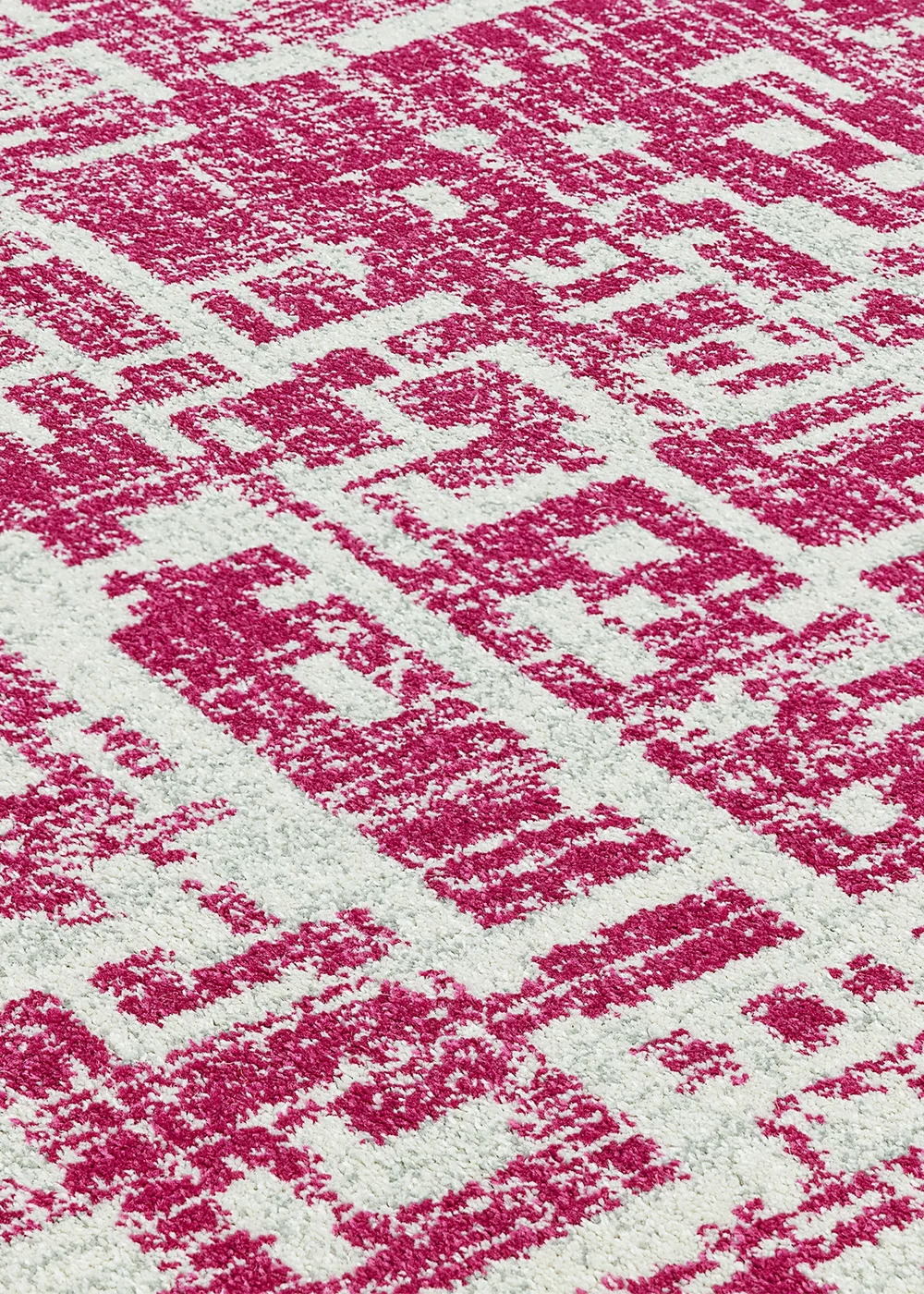 Asiatic Abstract Rug Asiatic Abstract Fuchsia Rug - 80 x 150 | Matalan