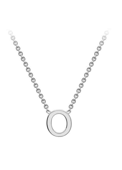 Golden Moments Sterling Silver 'O' Initial Necklace - O Image 1