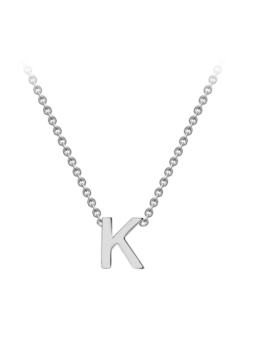 Golden Moments Sterling Silver 'K' Initial Necklace - K Image 1