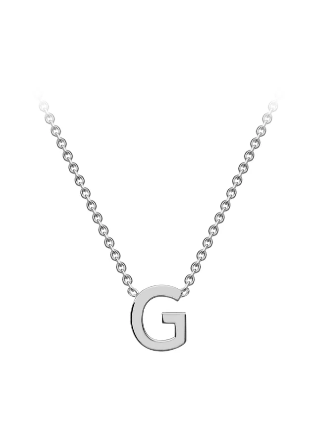 Golden Moments Sterling Silver 'G' Initial Necklace