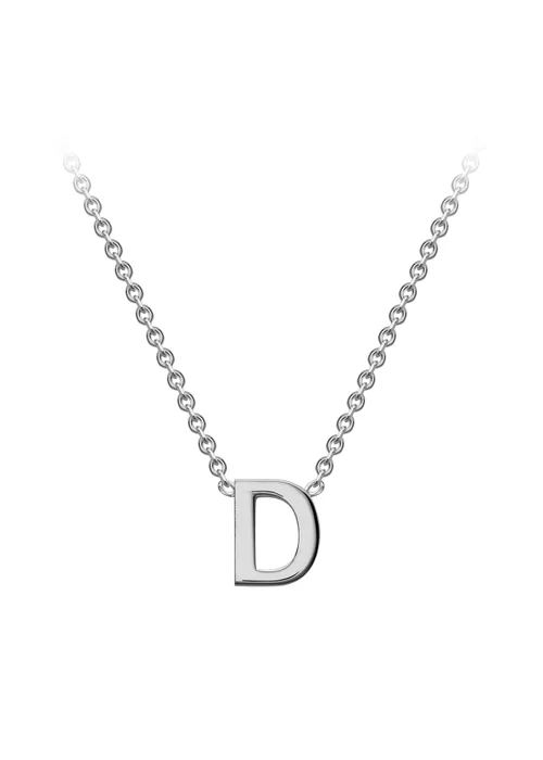 Golden Moments Sterling Silver 'D' Initial Necklace - D Image 1