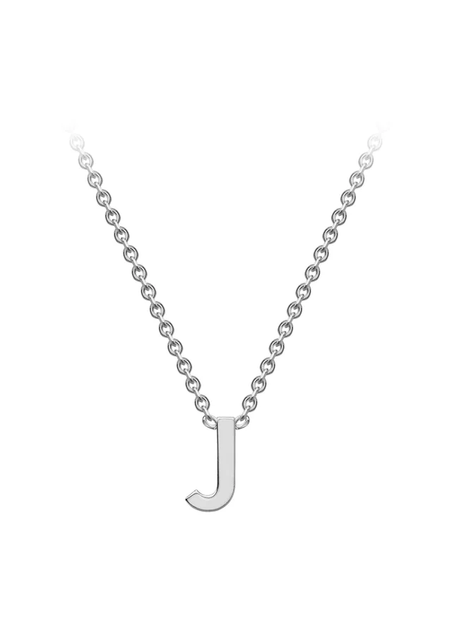 Golden Moments Sterling Silver 'J' Initial Necklace