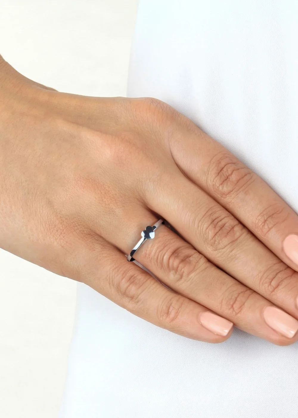 Golden Moments Sterling Silver Heart Ring - Small Image 3