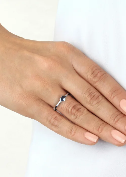 Golden Moments Sterling Silver Heart Ring - Small Image 3
