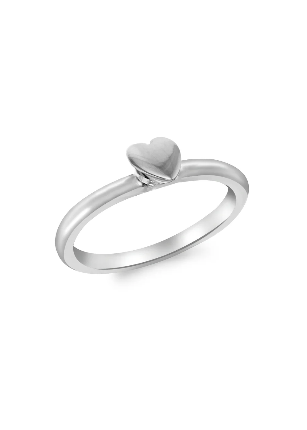 Golden Moments Sterling Silver Heart Ring - Small Image 1
