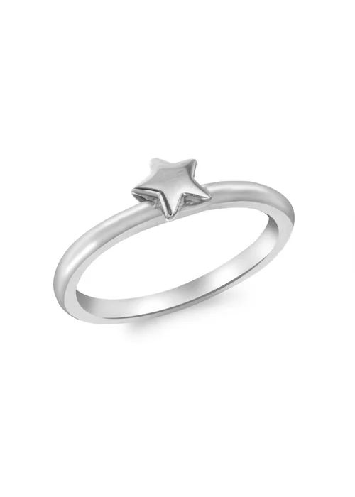 Golden Moments Sterling Silver Star Ring - Small Image 1