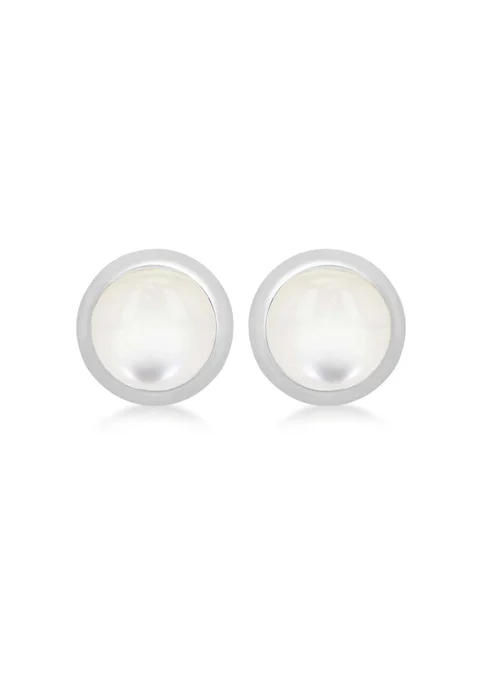 Golden Moments Sterling Silver June Birthstone Stud Earrings - One Size Image 1