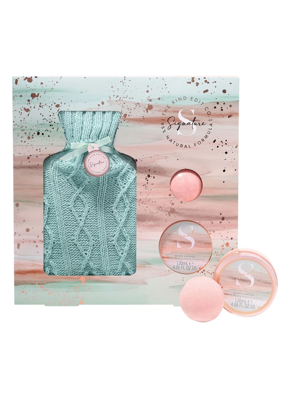 Kind Edit Co Signature Hot Water Bottle Gift Set - One Size Image 1