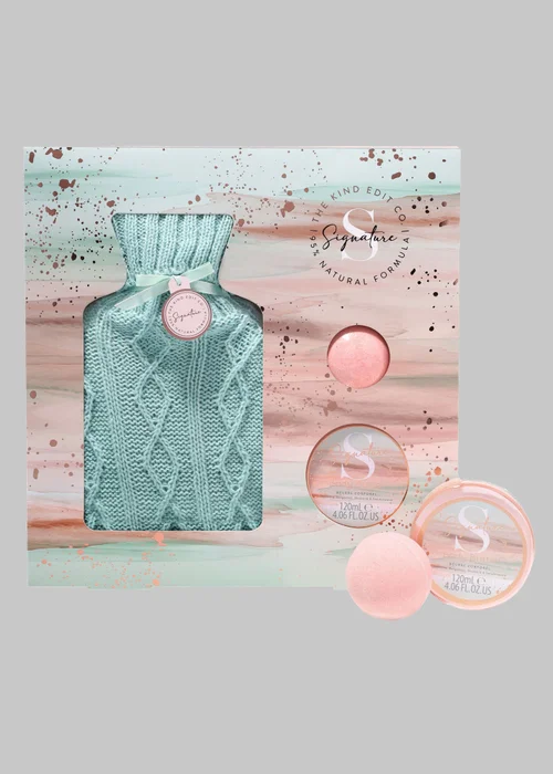 Kind Edit Co Signature Hot Water Bottle Gift Set - One Size Image 2