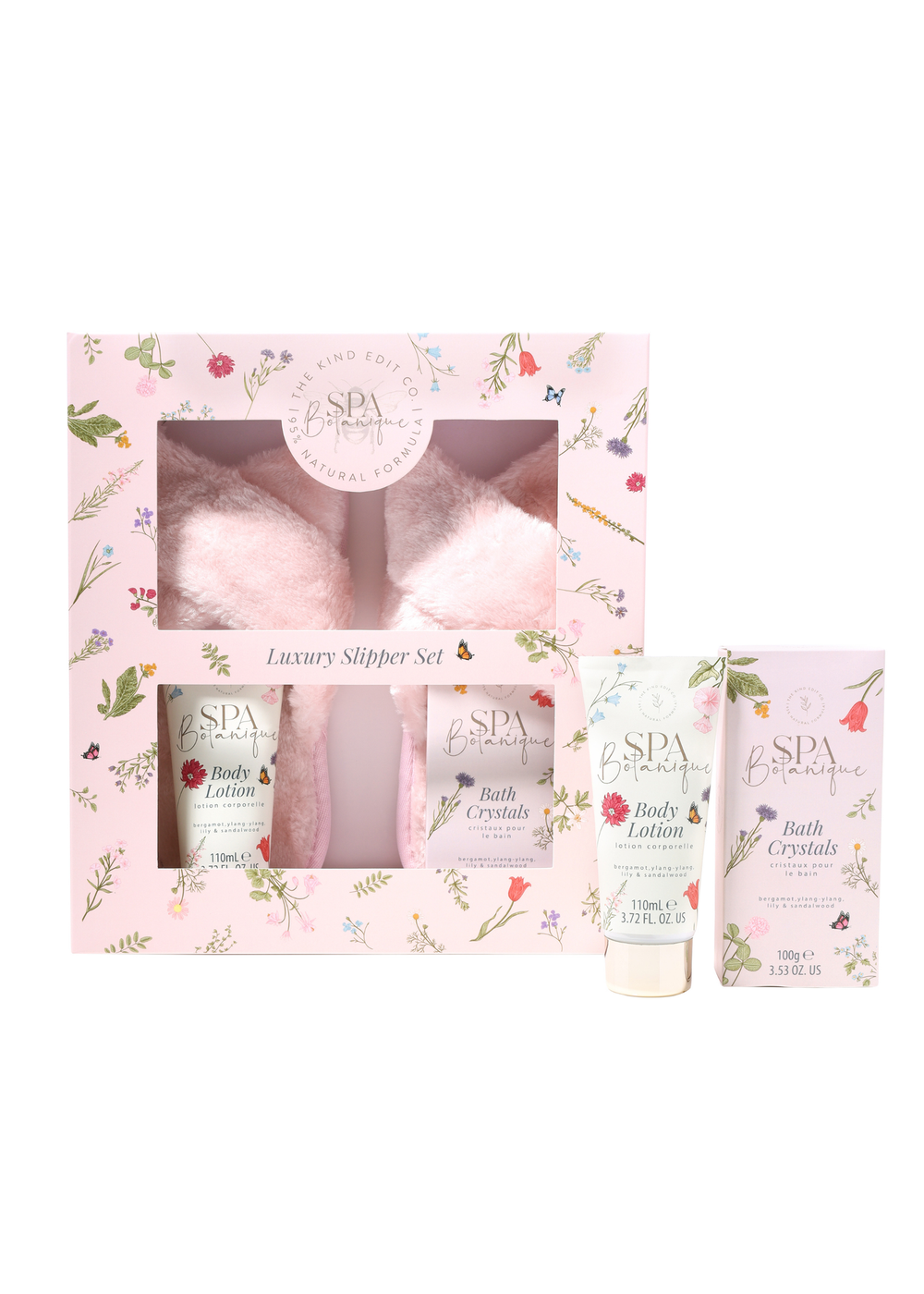 The Kind Edit Co. Spa Botanique Slipper Gift Set - One Size Image 1
