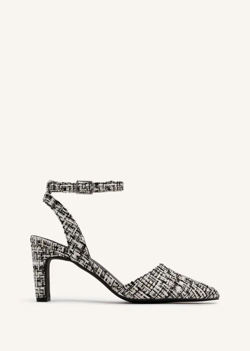 Linzi Bexley Bexley Black/White Tweed Pointed Toe Court Heel - 3 Image 2