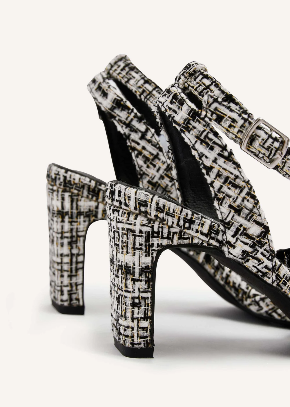 Linzi Bexley Bexley Black/White Tweed Pointed Toe Court Heel - 3 Image 5