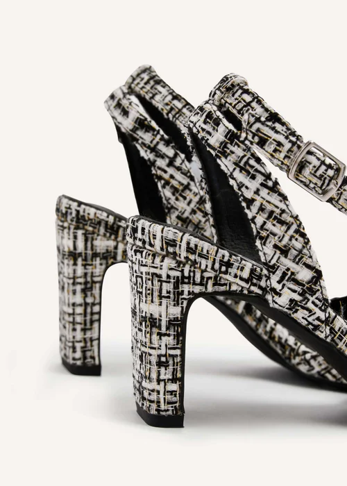 Linzi Bexley Bexley Black/White Tweed Pointed Toe Court Heel - 3 Image 5