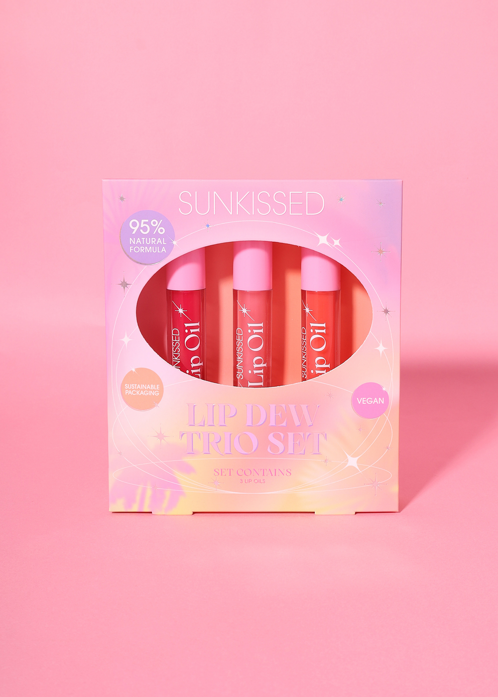Sunkissed Lip Dew Lip Oil Trio Gift Set - One Size Image 3