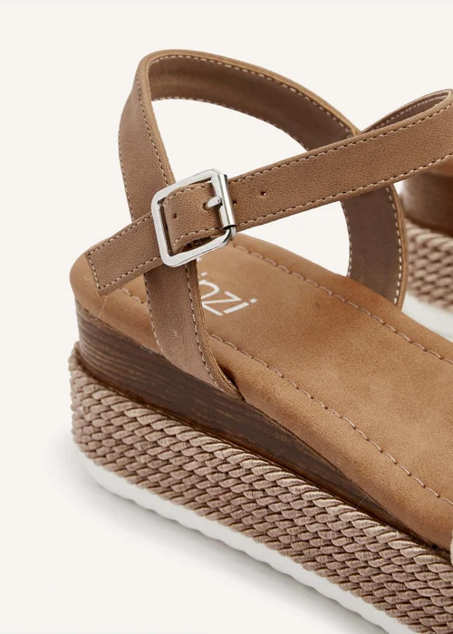 Linzi Puglia Mocha Plaited Wedged Flatform - 3 Image 5