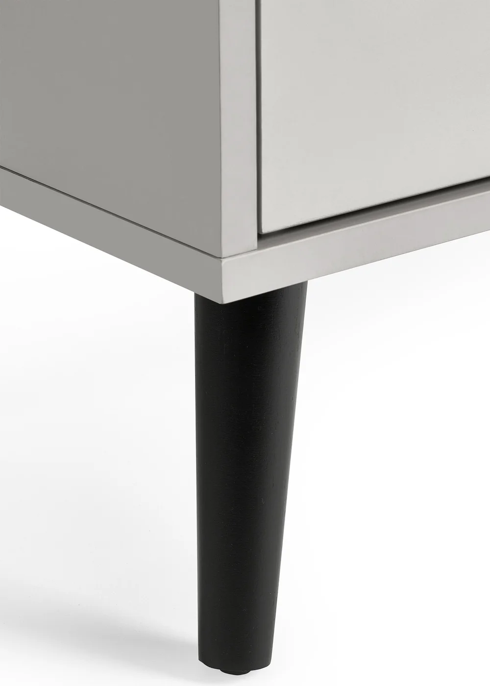 Julian Bowen Alba 2 Drawer Bedside in Silk Grey (58 x 45 x 40cm) - One Size Image 4