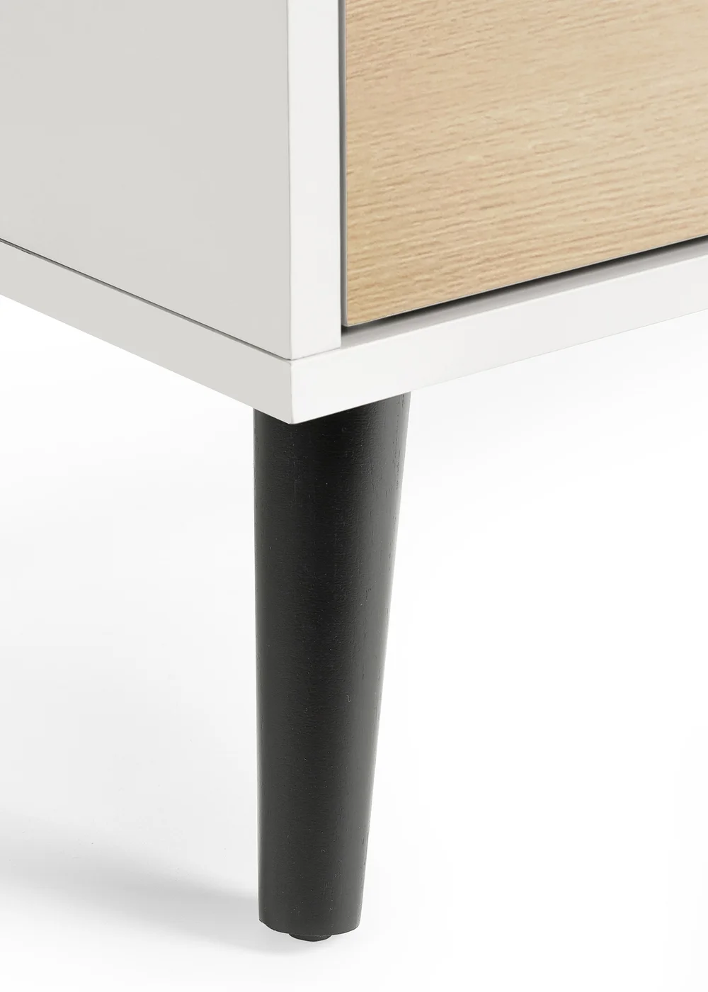 Julian Bowen Alba 2 Drawer Bedside in White and Oak (58 x 45 x 40cm) - One Size Image 4