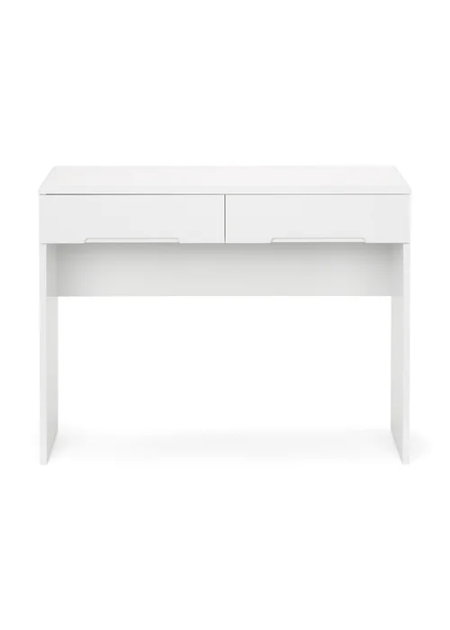 Julian Bowen White Manhattan Dressing Table With 2 Drawers (77 x 100 x 35cm) - One Size Image 5