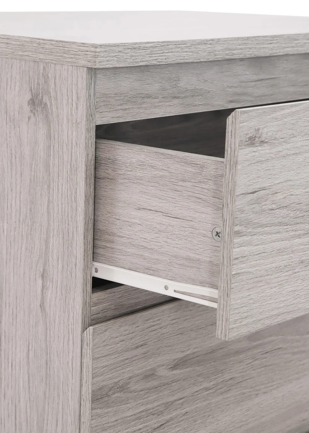 Julian Bowen Jupiter 4 Drawer Chest in Grey Oak (111 x 82 x 50cm) - One Size Image 4