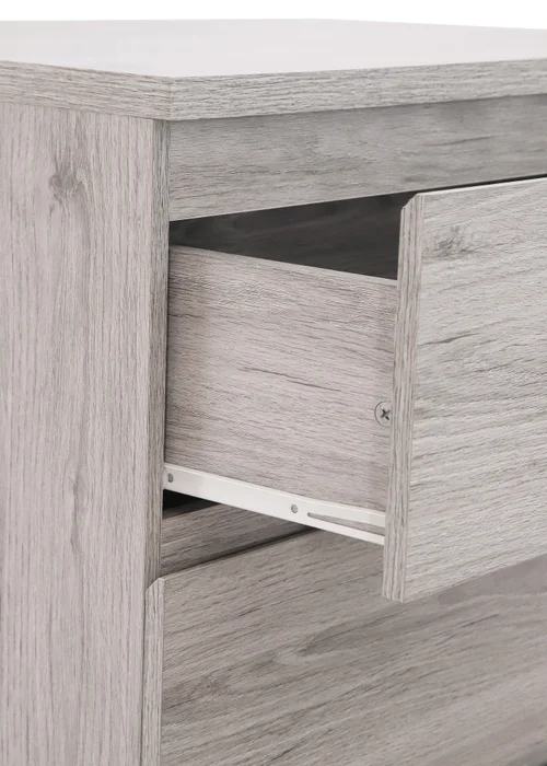 Julian Bowen Jupiter 4 Drawer Chest in Grey Oak (111 x 82 x 50cm) - One Size Image 4