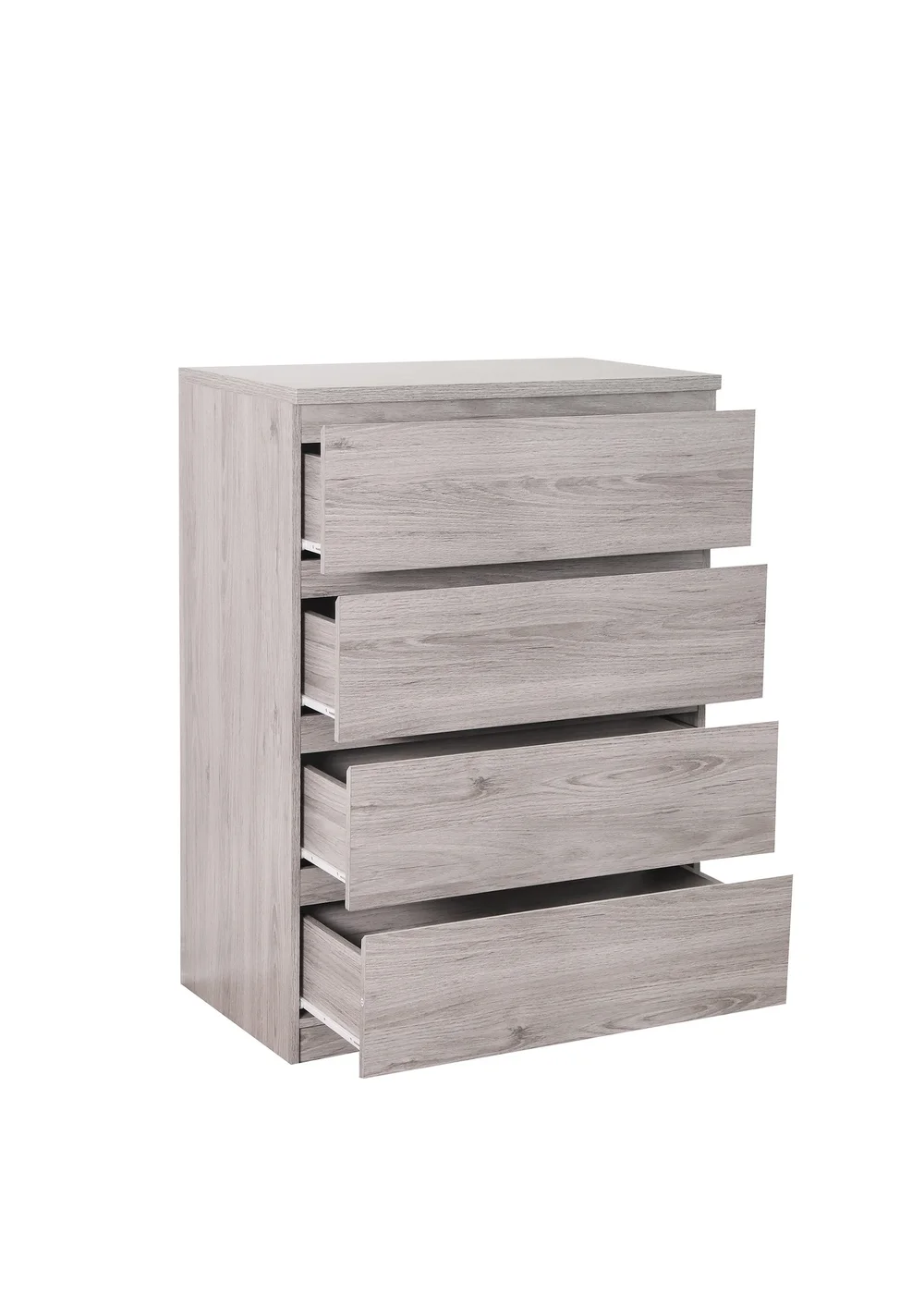 Julian Bowen Jupiter 4 Drawer Chest in Grey Oak (111 x 82 x 50cm) - One Size Image 3