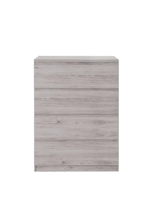 Julian Bowen Jupiter 4 Drawer Chest in Grey Oak (111 x 82 x 50cm) - One Size Image 5