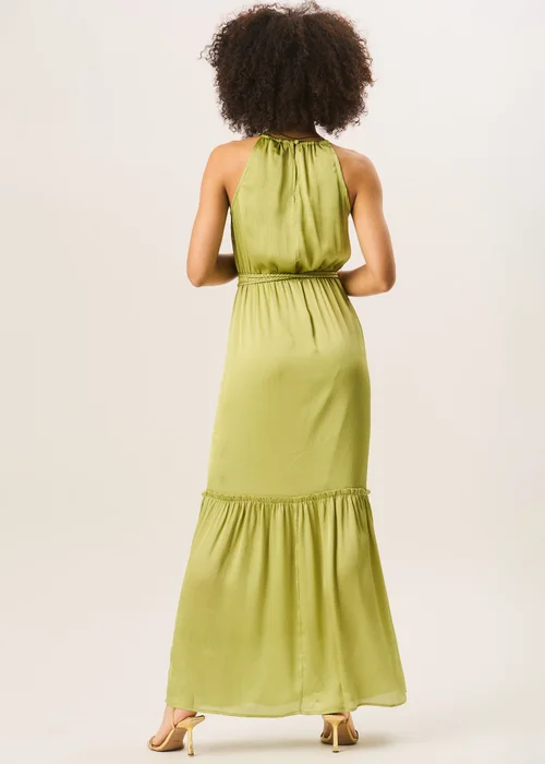 Gini London Green Halter Neck Maxi Dress - Size 12 Image 2