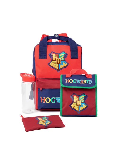 Harry Potter Kids Red Backpack Set (32 x 25 x 12cm) - One Size Image 1