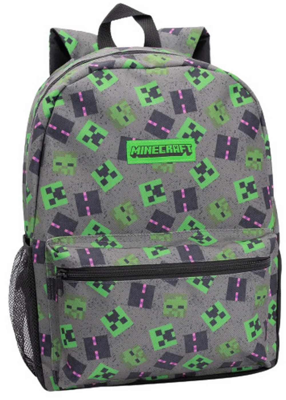 Minecraft Grey Green Lunch Bag And Backpack Set (42 x 32 x 15cm) - One Size Image 5